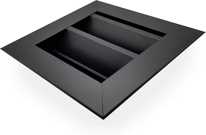HVAC Premium 18"W x 24"H Aluminum Exterior Gable Louver Vent for Walls & Crawlspace - Weather-Resistant Air Grille with Screen Mesh - Black [Outer Dimensions 19.75"W x 25.75"H]