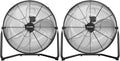 CCGIRU 20 Inch High Velocity Industrial Drum Fan,3-Speed Heavy Duty Fan for Warehouse, Workshops, Garage, Factory and Basement UL Listed, 2 Pcs