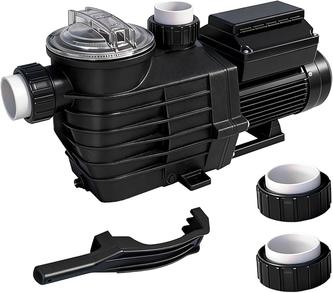 Variable Speed Pool Pump,2HP In/Above Ground Pool Pump,220V-240V High Flow Powerful Self Primming Swimming Pool Pumps with 2inch NPT Connectors,Filter Basket
