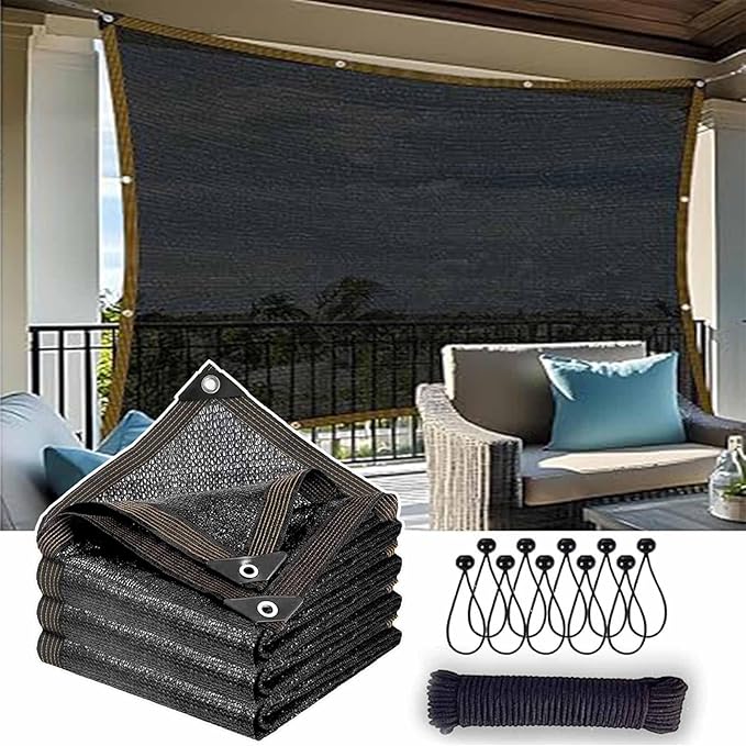 18x27 FT Shade Cloth - for Garden 90% Plant Shades Mesh Tarp with Grommets UV Resistant Durable Outdoor Sun Shades Netting for Chicken Coop Greenhouse Vegetables Pergola Patio Plants Cover