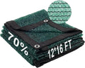 LOVE STORY 12x16FT 70% Dark Green Shade Cloth Sun Shade Net with Grommets Sunblock Net Mesh Tarp for Garden,Plants Cover,Greenhouse and Patio
