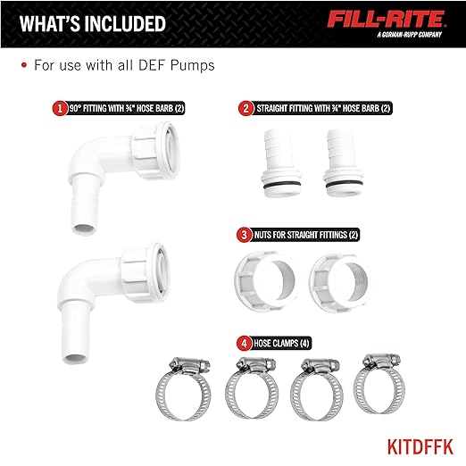 Fill-Rite KITDFFK Fittings Kit for DF Series Pumps