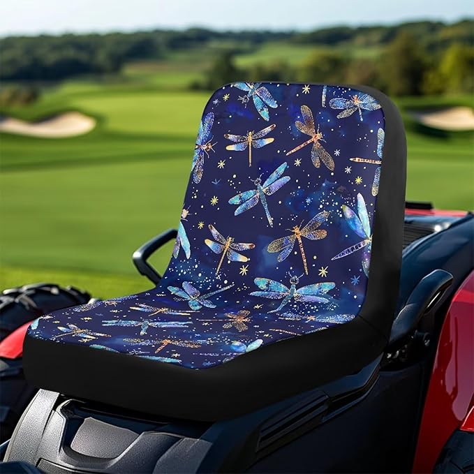 Dragonfly Riding Lawn Mower Seat Cover for Tractor Accessories, Lawnmower Parts Compatible with Craftsman, Lawn Tractor Seat Cover,Mower Seat Cushion