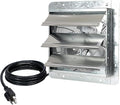iLiving 12-Inch Wall Mounted Exhaust Fan with Variable Speed, 960 CFM, 1400 SQF Coverage Area, Silver