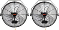 VEVOR 18 Inch Industrial Wall Mount Fan 2PCS, High Velocity 4000 CFM with 3-Speed Manual Control & 360° Tilt Adjustment, for Indoor Use, Warehouse, Workshop, Basement, and Commercial Spaces