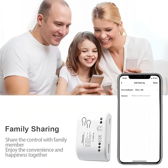1 Channel Tuya Smart Life WiFi Momentary Inching Self-Locking Relay Switch Module,DC 7-32V/USB 5V Wireless Remote Control with RF Bluetooth, Compatible with Alexa Goolge Home (1CH)