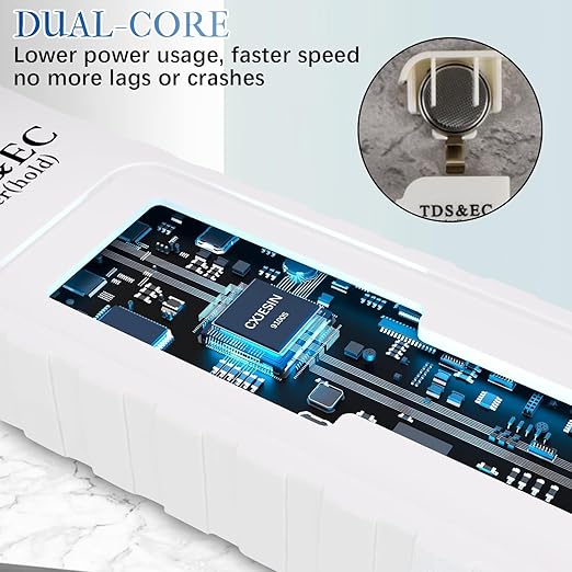 4 in 1 Digital Water Quality Tester,2025 NewTDS/EC/Temperature（°C/°F）Meter,0-9990 PPM Meter,Water Tester for Drinking Water RO/DI System Aquarium