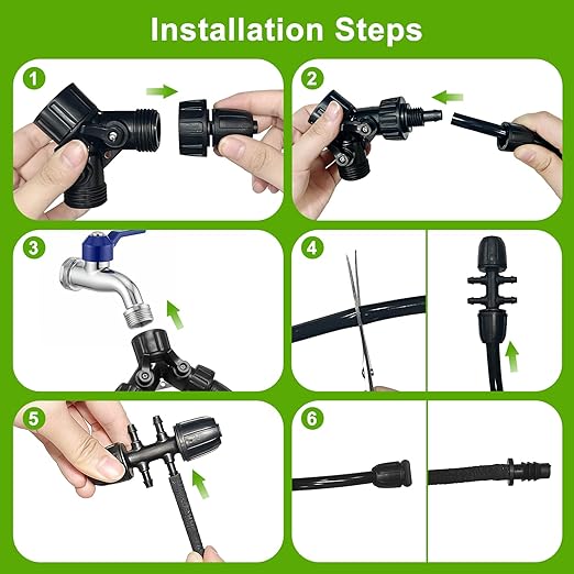 Upgraded 230FT Drip Irrigation System with 1/4" Soaker Hose -Weeping Technology for Deeper Root Watering,Garden Watering System for Raised Beds, Greenhouse, Lawn - Save Water