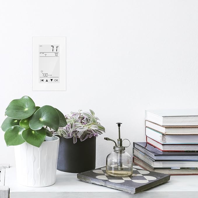 HEATIT ET-72 Digital Programmable Thermostat with Large LCD Display for Floor Heating Systems