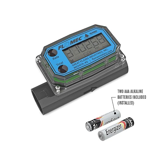 TM Series Turbine Flow Meter for Water Applications, 1 inch Spigot End Fittings (TM10SQ9GMA)