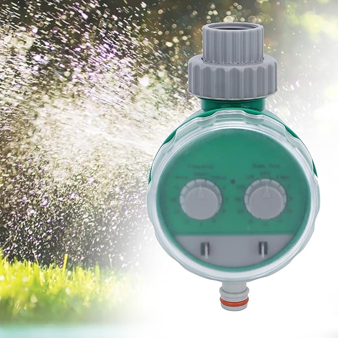 Electronic Garden Water Timer, Automatic Irrigation Controller, Smart Watering System with Adjustable Cycle and Duration, ABS Plastic for Outdoor Plants, Lawn, Flowers
