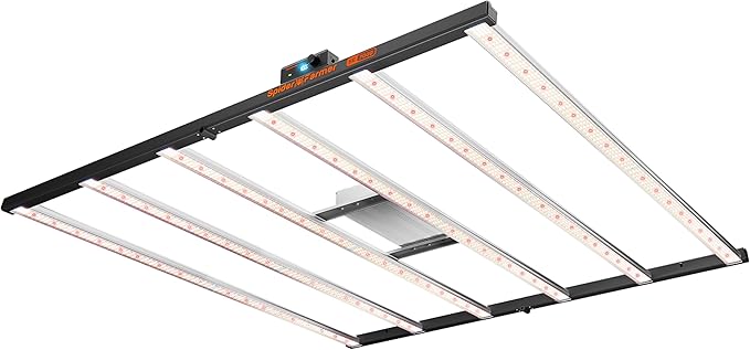 Spider Farmer SE7000 730W LED Grow Light, 5x5ft Coverage, Full Spectrum Dimmable Bar Style, Smart App Control & Daisy Chain, Commercial & Vertical Farming Growing Lamps