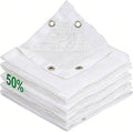 White Shade Cloth for Garden, 50% Mesh Tarp with Grommets Sun Shade Cloth for Greenhouse, Plants Cover, Patio and Chicken Coops, White Shade Net for Outdoor UV Resistant(13x20FT)