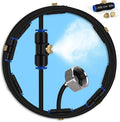lifeegrn Misters for Outside Patio, Outdoor Misting System for Patio, 60 FT Misting Line+15 Mist Nozzles+3/4" Brass Adapter, Outdoor Mister System for Patio Garden Trampoline Greenhouse