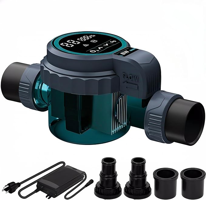 Smart Saltwater Pool Chlorinator System, Up to 12,000 Gallons Pool, Saltwater Chlorine Generator with Smart App, Salt Chlorine Generating System with Smart Digital Panel