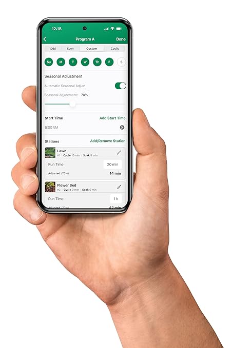 Rain Bird ARC4 App-Based Indoor Smart Irrigation WiFi Timer/Controller, 4-Zone/Station, EPA WaterSense Certified, Compatible with Alexa, Indoor 4-Station