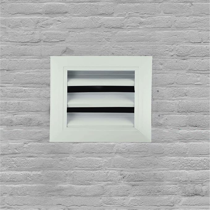 Air Vent Louver Engineered Weatherproof Galvanized Iron Aluminum Alloy Multiple Sizes For Hotels Restaurants Homes Workshops(200 * 200mm)