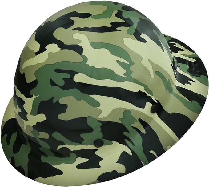 AFP Fiber Full Brim Hard Hat | 6 Point Ratchet Suspension | OSHA & ANSI Rated | Hard Hats for Men | Premium Construction Helmets for Safety