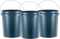 United Solution ECOSense 5 Gallon Bucket, Heavy Duty, Comfortable Handle, Perfect for on The Job, Home Projects, or Cleaning; Made from 90% Recycled Materials.100% Recyclable (Pack of 3)