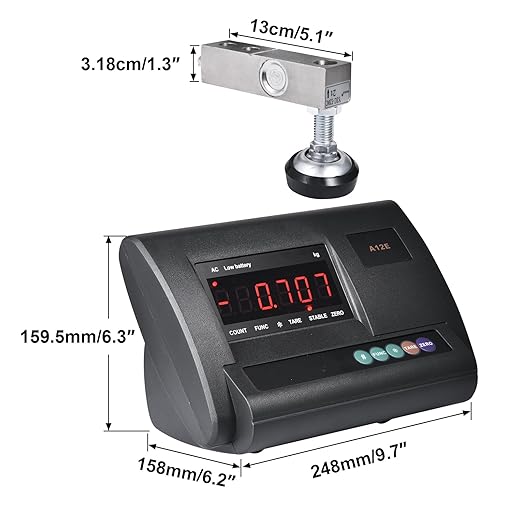 Livestock Scale 10000lbs Capacity | Precision Farm Animal Scales for Weighing | Digital Weighing Machine with 4 Two-Ton Sensors & Junction Box | Veterinary Scale for Goat, Pig, Cattle Sheep Horse