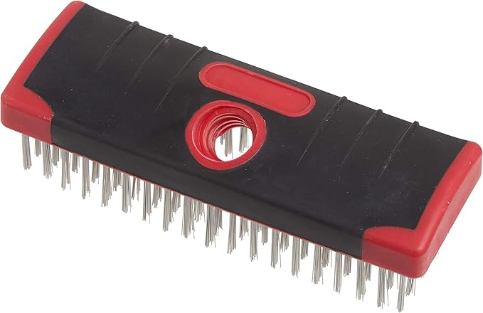 Red Devil 4166 7-Inch Soft Grip Stainless Steel Scrub Brush