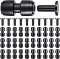 30 PCS Quick Connect 1/4" Drip Irrigation Coupling Fitting,Push-to-Connect Straight Coupler Connectors for 1/4" Irrigation Tubing with 10PCS End Plugs,Hose Connectors for Drip Irrigation System
