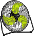 20 Inch Floor Fan Pro Series - High Velocity Floor Fan for Commercial, Residential, Warehouse, Covered Patio, Shop, Garage, Barn, 3 Speed 360-Degree Tilt 5300 CFM UL Safety Listed