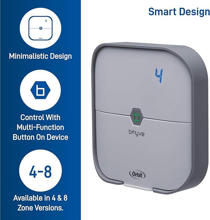 Orbit 57915 B-hyve 4-Zone Indoor Smart Sprinkler Controller,(Pack of 3)