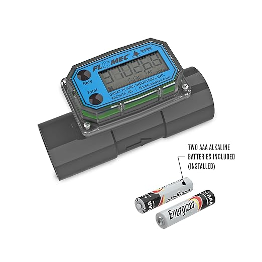 TM Series Turbine Flow Meter for Water Applications, 1-1/2 inch Spigot End Fittings (TM15SQ9GMB)