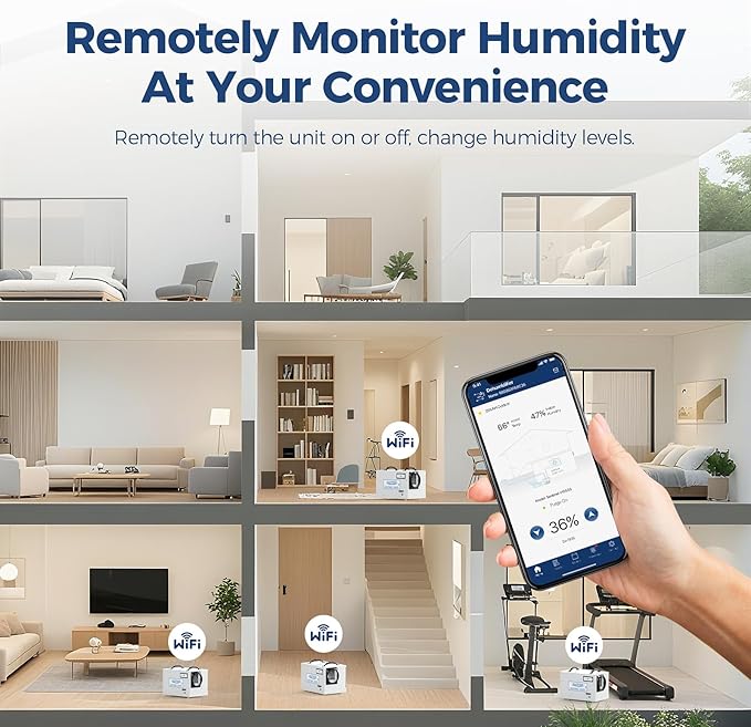 ALORAIR 120 PPD Wi-Fi Dehumidifier for Crawl Space, Basement, and Commercial Use, 2026 Energy Star APP Control, Auto-Defrost Crawlspace Dehumidifiers