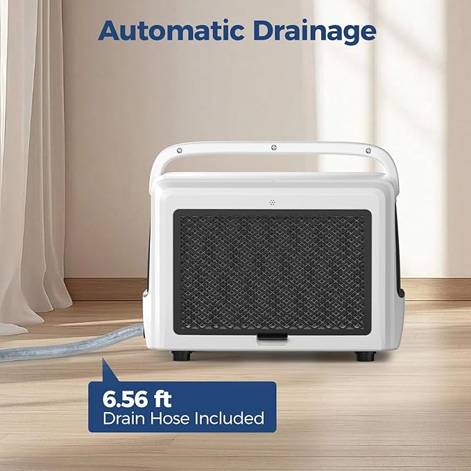 ALORAIR 70 Pints Crawlspaces Dehumidifier with Drain Hose for Commercial, Basements, Industry Water Damage Unit, Energy Star, Compact, Auto Defrost, Memory Starting Crawl Spaces Dehumidifiers