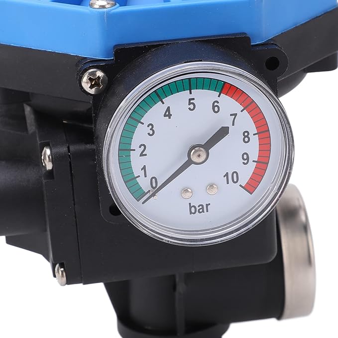 Automatic Start Stop Water Pump Pressure Switch, Waterproof Water Pump Pressure Controller with Single Way Valve for Electric Control Switch 110V-120V (0.75KW)
