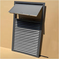 Adjustable Aluminum Alloy Ventilation Grille - Smoke Exhaust Valve Cover, Decorative Ventilation Grill for Ducting & Emergency Wall Access Door (35x65cm, Gray)