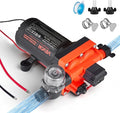 VEVOR RV Water Pump, 12V DC 6 GPM (22.7 L/min), 4-Chamber Self-Priming Diaphragm Water Pump with Automatic Pressure Switch, 70 PSI Max Pressure, On Demand for RV, Caravan, Marine, Yacht, Car Washing