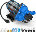 Kohree 110V AC Water Pressure Pump, 4 GPM 50 PSI, On Demand Self-priming RV Fresh Water Pump, 3-Chamber Diaphragm Pump with Pressure Switch and Strainer for RV, Marine, Garden, Kitchen, Bathroom
