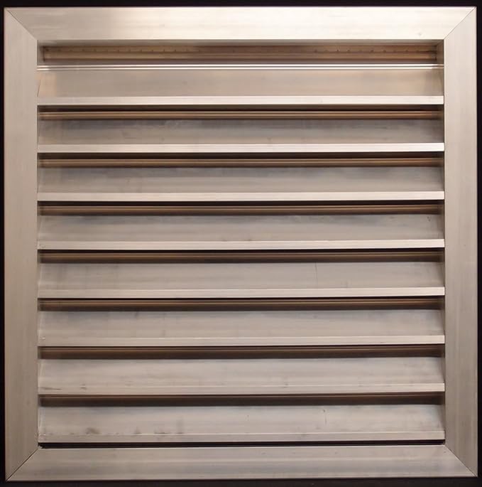 HVAC Premium 18"W x 18"H Aluminum Exterior Gable Louver Vent for Walls & Crawlspace - Weather-Resistant Air Grille with Screen Mesh - [Outer Dimensions 19.75"W x 19.75"H]