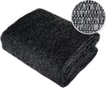 Agfabric 50% Shade Cloth 6' X 12' Sun Shade FabricSunblock Shade Cloth Cover with Clips for Plants, Black