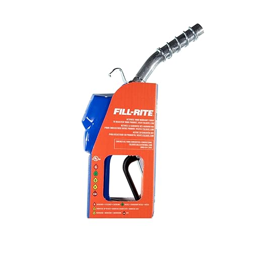 Fill-Rite FRNA075DAU10 ¾” 3 - 15 GPM Sub-Zero Automatic Fuel Transfer Nozzle | Cold Weather Applications, Blue| For Gasoline, Diesel, Biodiesel up to B20, E15 & Kerosene