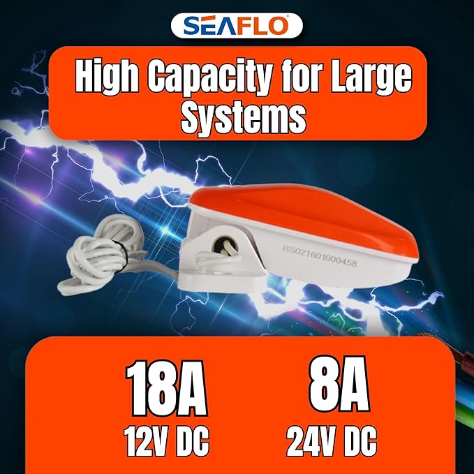 SEAFLO 02-Series Bilge Pump Float Switch for 12V, 24V, 32V