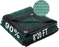 LOVE STORY 8x20FT 90% Dark Green Garden Shade Cloth, Sun Shade Cover Net Mesh Tarp with Grommets, Sunblock Net for Garden,Greenhouse,Plants and Patio