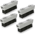 Grip Clean Nail Brush for Cleaning Fingernails – Heavy Duty Nail Brush with Extra Stiff Bristles - Fingernail Brush & Nail Scrubber Brush with Suction Cup Backing for Men & Women - 4 Pack