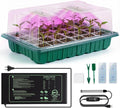Verdenu Seed Starter Tray with Grow Lights and Heat Mat, Extra Large 24-Cell Seed Growing Tray with heightened Lid, Seed Trays with Humidity Domes for Propagation and Germination for Indoor Plants