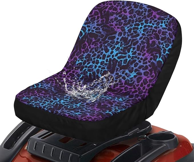 Leopard Waterproof Cover for Riding Lawn Mower Seat, Universal Tractor Outdoor Seat Cover, Seat Cover for All Weather Conditions