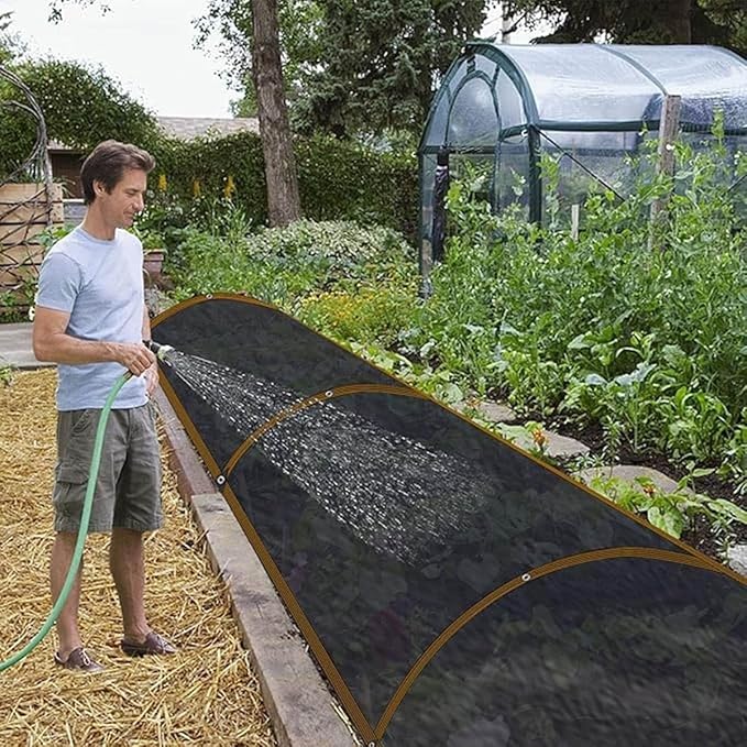 4x6M Shade Cloth for Greenhouse 3x5m 5x8m Shade Netting with Grommets Sunblock Shade Mesh UV Resistant for Garden, Pergola, Patio，Plants, Chicken Coop, Outdoor(3.2 x 3.2ft)