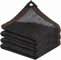 Shade Cloth - Garden Shade Mesh Netting with Grommets Outdoor Sun Shade Cover for Pergola Patio Plants Greenhouse Chicken Coop Black 90% Shading Rate