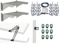 Palram - Canopia Greenhouse Accessories Bundle Kit with Heavy Duty Aluminum Shelves, Drip Irrigation Lines, Automatic Vent Opener to Control Temperature and Plant Hangers for Vines and Hanging Baskets