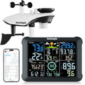 Sainlogic WiFi Smart Weather Station SA9 with 24/7 Accurate Weather Forecast by Weatherseed® AI, 8.5" Large Display, Wind Gauge, 2-Year Data Storage & Export (Only 2.4G)