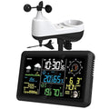 Weather Station Wireless Indoor Outdoor Sensor, Rain Gauge,Wind Speed/Direction, Temperature, Humidity, Air Pressure, Forecast, Moon Phase, Alarm Clock