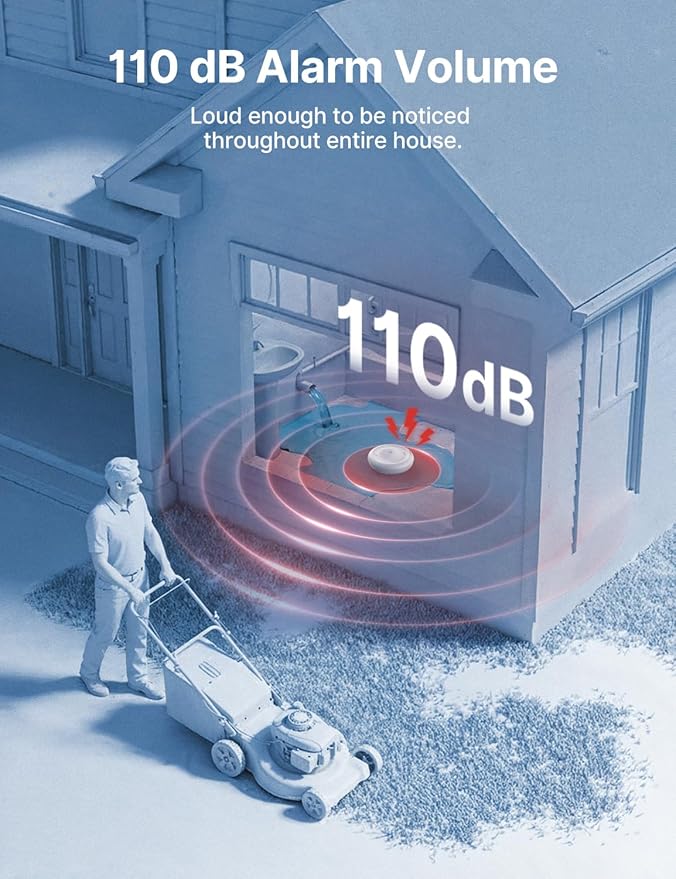 X-Sense Wi-Fi Water Leak Detector Kit, Smart Water Sensor Alarm with App Alerts and Ultra-Slim Design, Water Alarm Leak Detector for Basements, Model SWS0B, 3 Packs