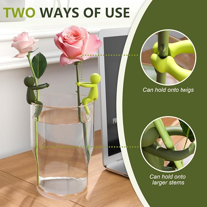 AlisisFores 6Pcs Plant Propagation Friends, Plant Cutting Holder Plant Support for Sprouts, Stems and Shoots, Cute Plant Propagation Buddy for a Plant Propagation Station or an Indoor Garden